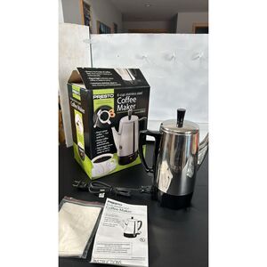 Presto 6 Cup Stainless Steel Electric Percolator Coffee maker # 02822